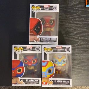 Marvel funko pops. All 3